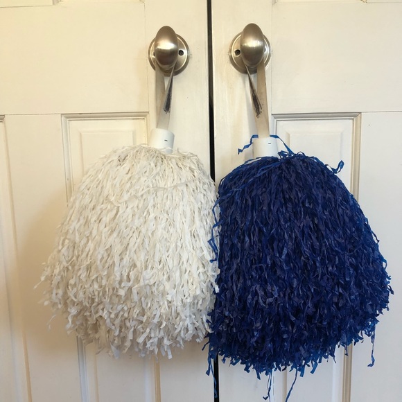 Other White And Blue Cheerleading Pom Poms Poshmark